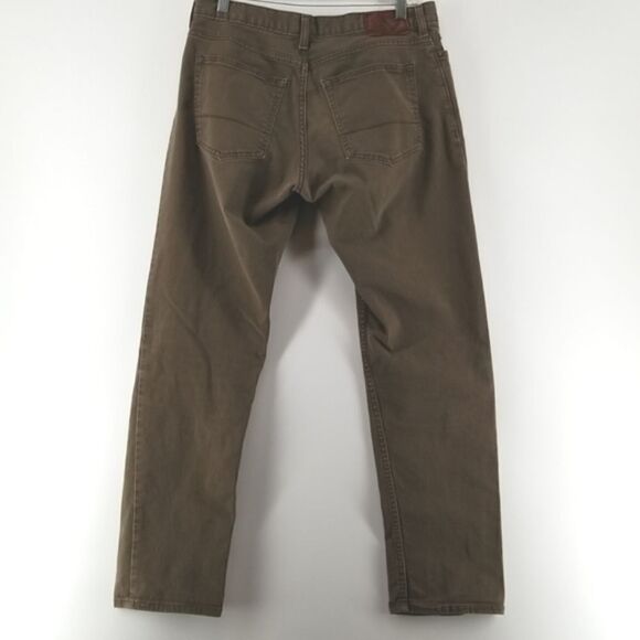 Dockers Jeans Men's Size 32x32 Athletic Fit Tan 5 Pocket Button Zip Closure - Picture 5 of 10